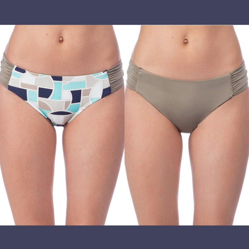 NEW $68 Trina‎ Turk Disco Deco Reversible Bikini Bottoms [SZ 8 ]